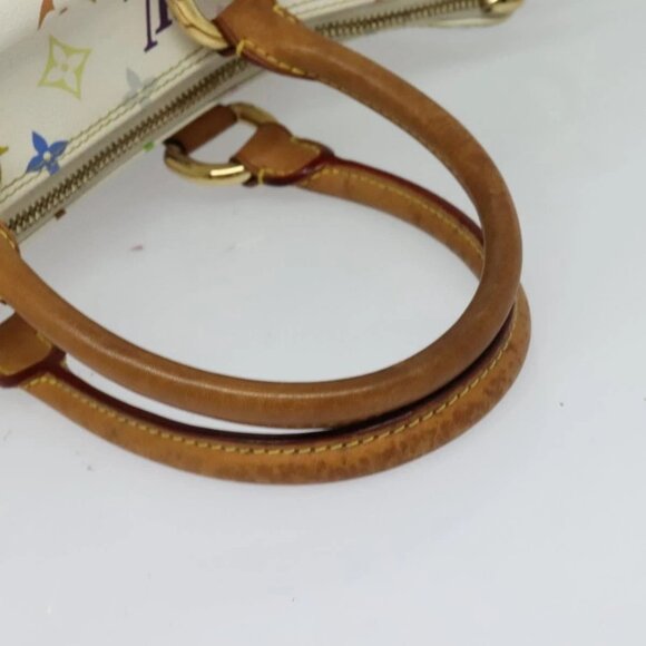 LOUIS VUITTON Monogram Multicolor Rita Hand Bag 2way White M40125 LV Auth 132529 - Picture 8 of 16